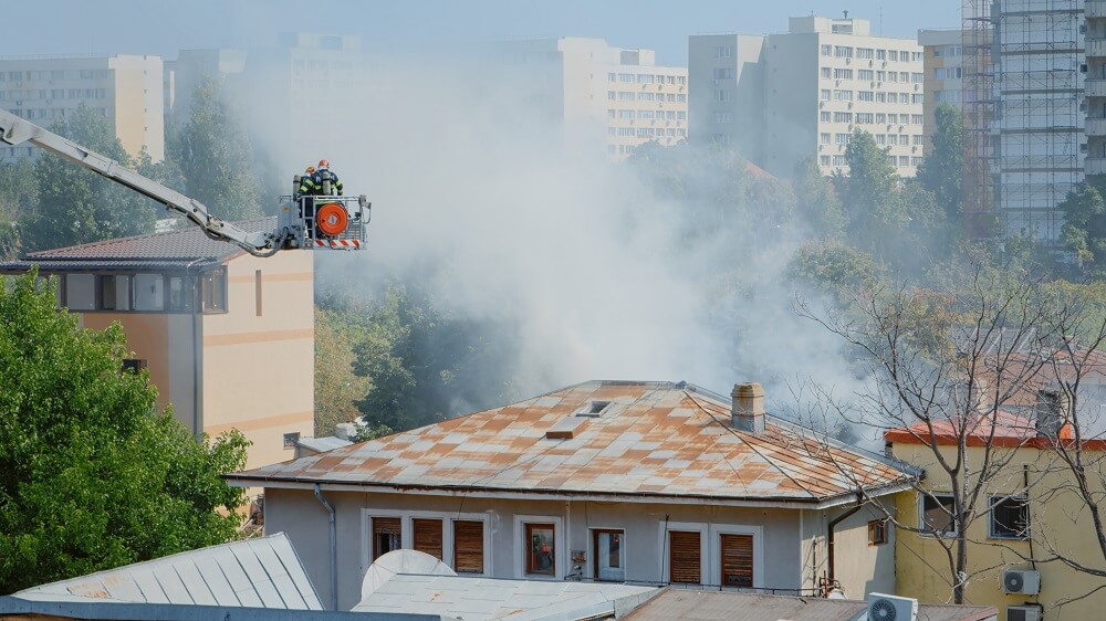 incendio de una casa