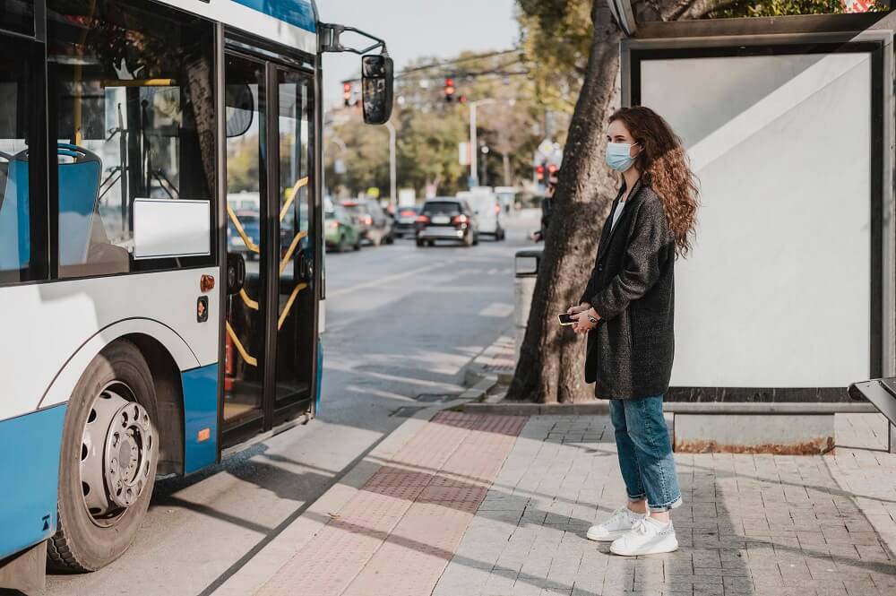 asegurado en transporte público