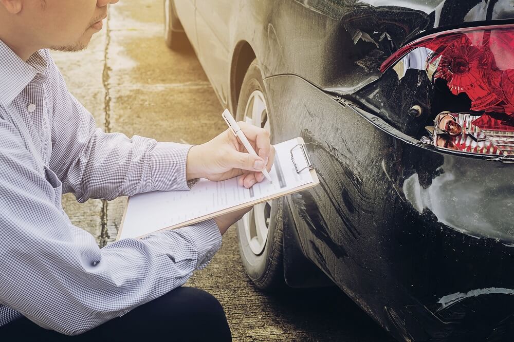 accidente con el vehículo de sustitución