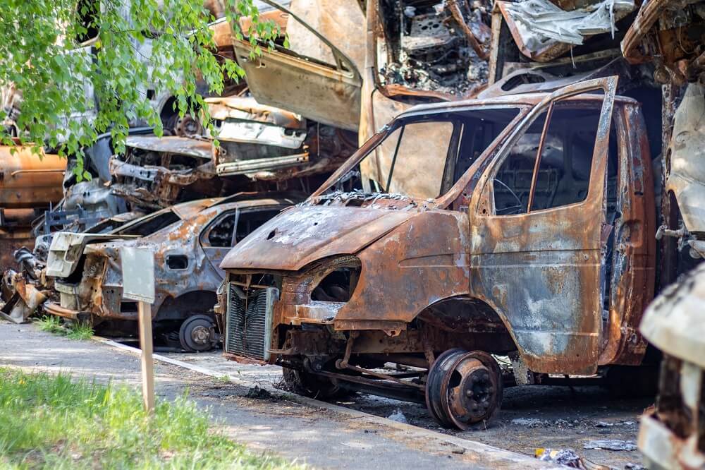 incendiarse un vehIculo