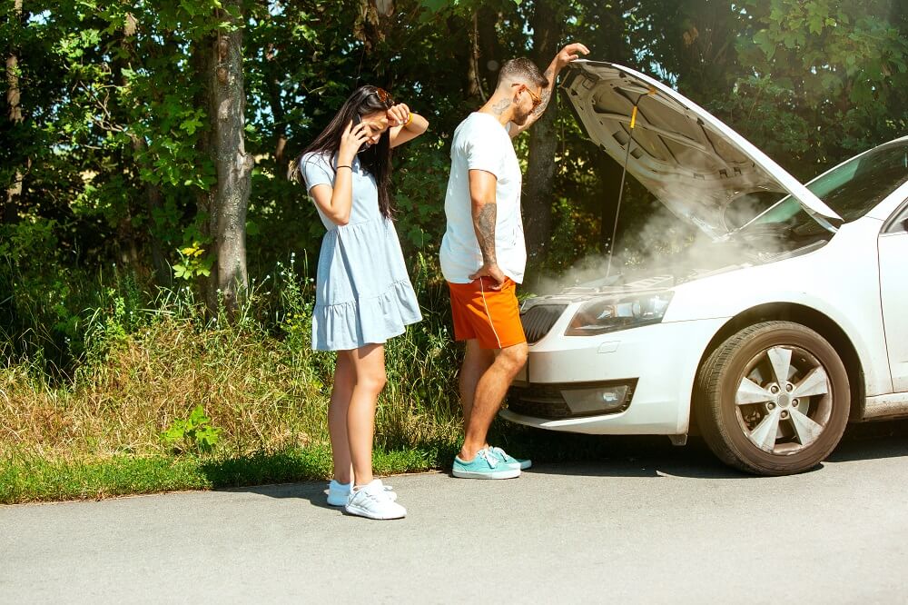 accidente con un coche prestado